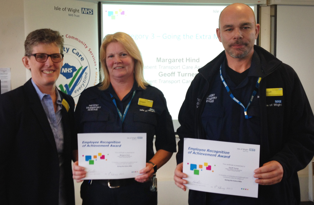 NHS STAFF RECOGNISED FOR OUTSTANDING EFFORTS