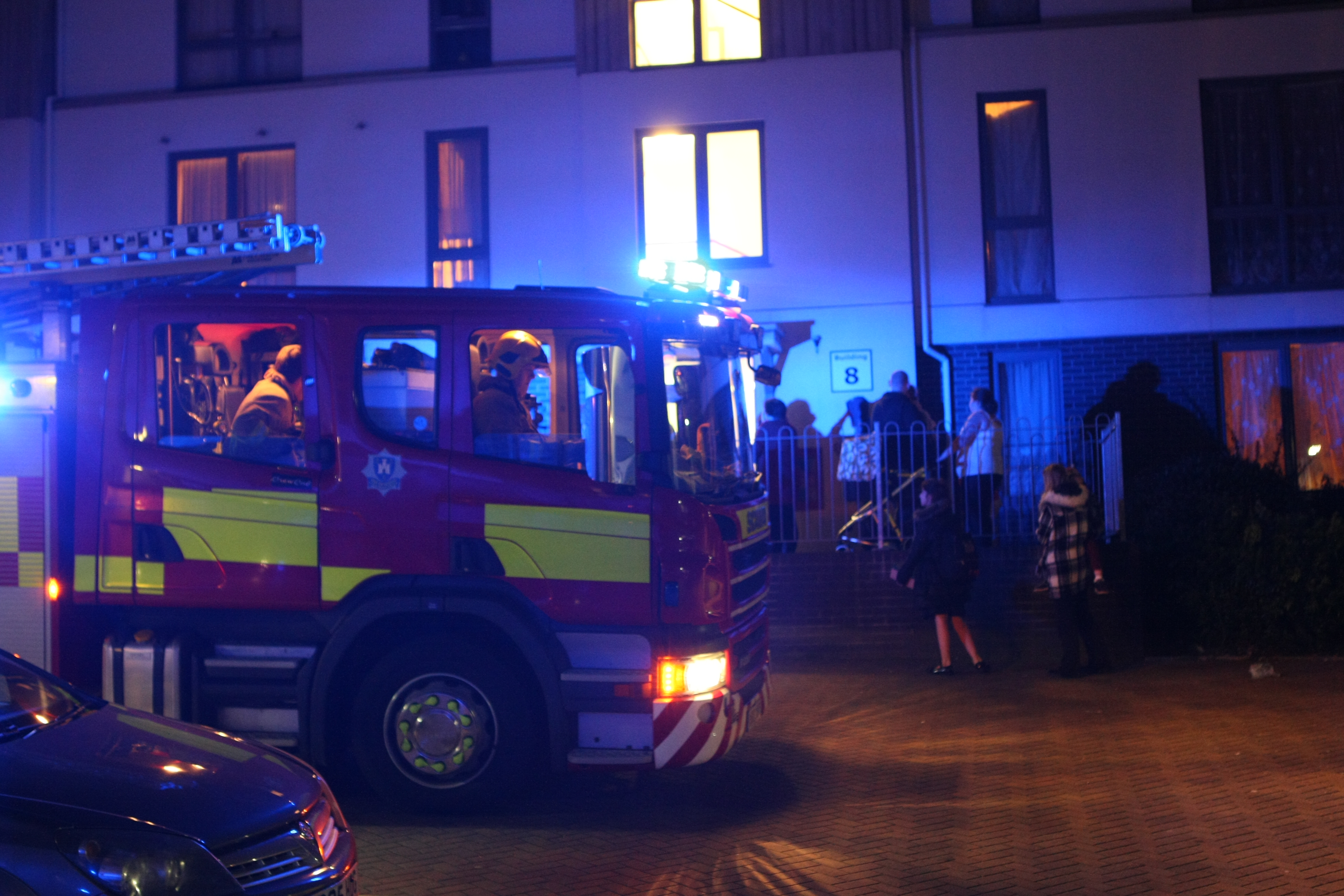 TUMBLE DRIER SPARKS EVACUATION OF FLATS