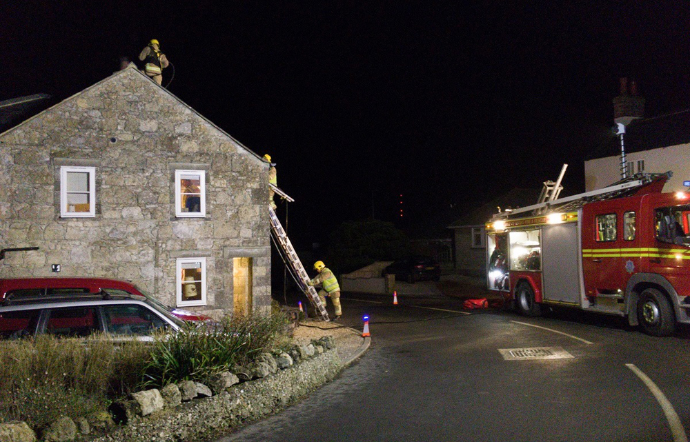 CHIMNEY FIRE TACKLED IN NEWBRIDGE