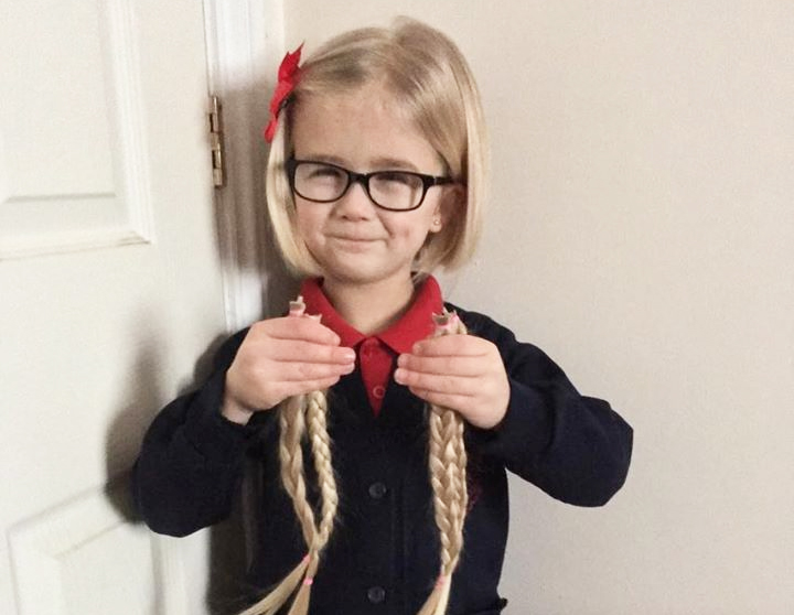 £1,435 RAISED BY 5-YEAR-OLD RYDE GIRL’S HAIR CUT