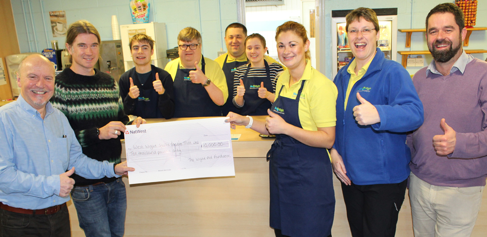 NEW TRAINING OPPORTUNITIES ON OFFER THANKS TO WIGHTAID CHEQUE