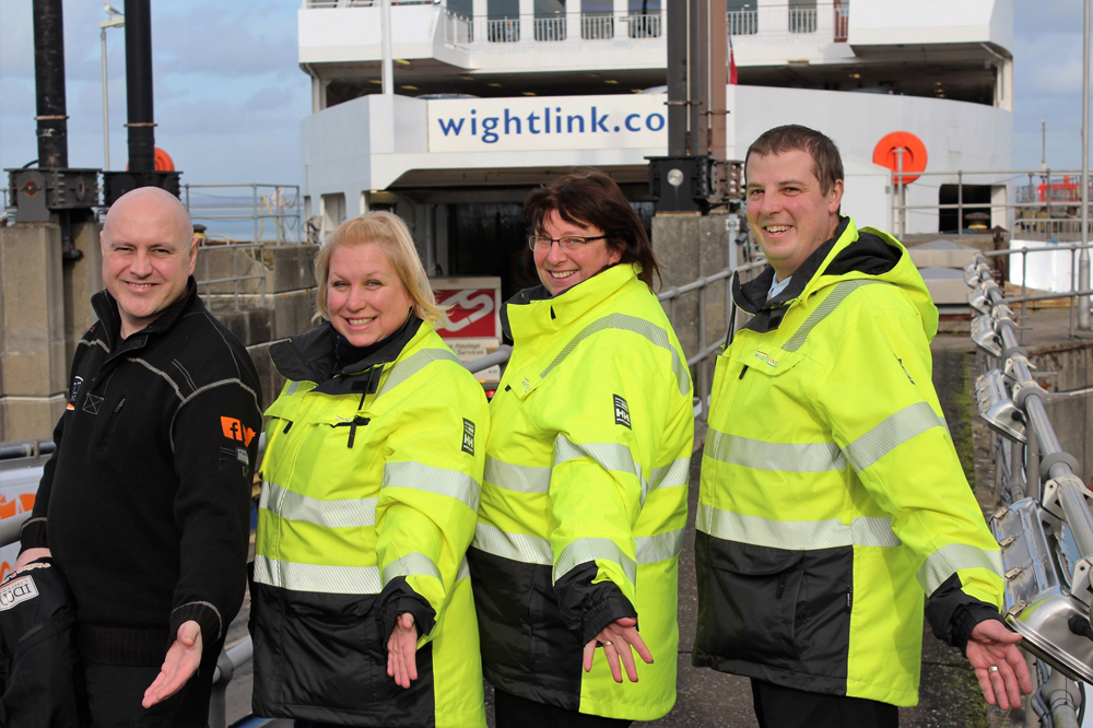 WIGHTLINK STAFF WARM AND DRY IN ISLAND-SOURCED WORKWEAR