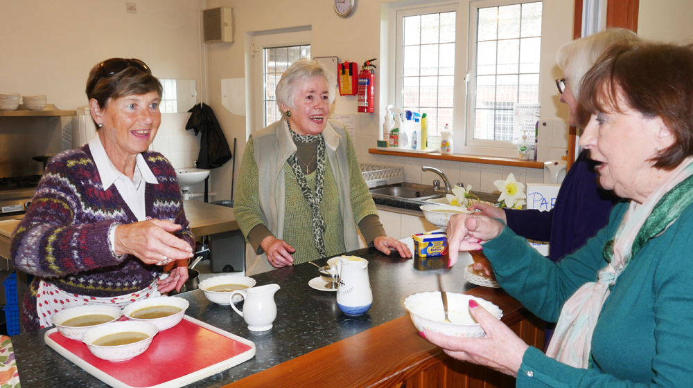 TOTLAND PARISHIONERS MAKE A DIFFERENCE WITH SOUPER FUNDRAISING LUNCHES
