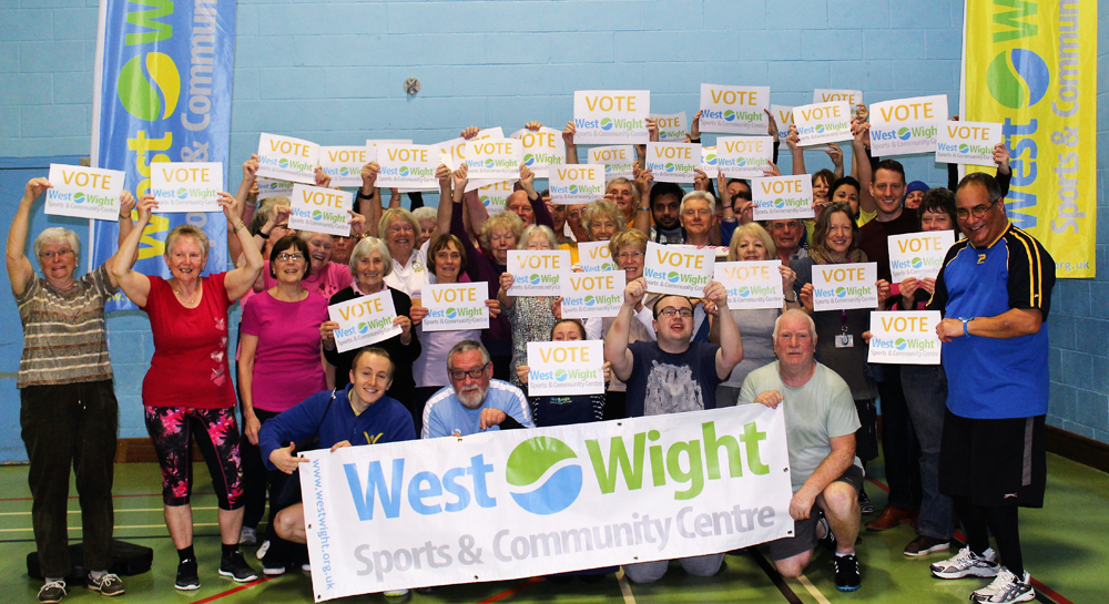 VOTES NEEDED TO HELP SPORTS CENTRE WIN £43,000 OF NATIONAL LOTTERY FUNDING