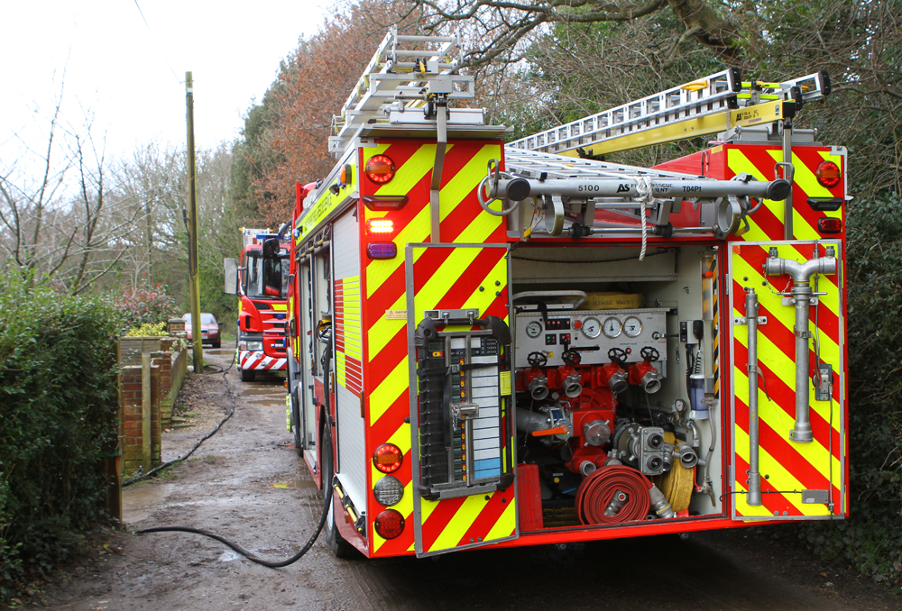 MAN SUFFERS SMOKE INHALATION FOLLOWING CHIMNEY FIRE