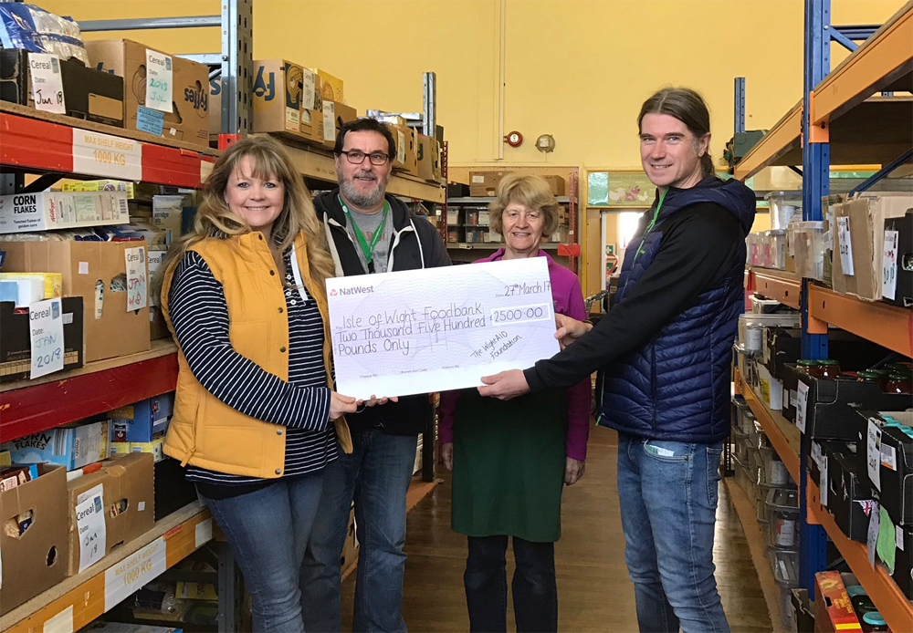 WIGHT AID GRANT OVER £5,000 TO LOCAL CHARITIES