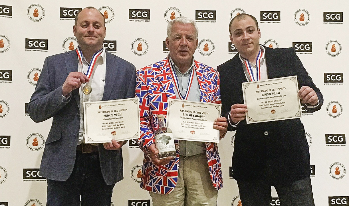 ISLE OF WIGHT GIN VICTORIOUS IN THE USA