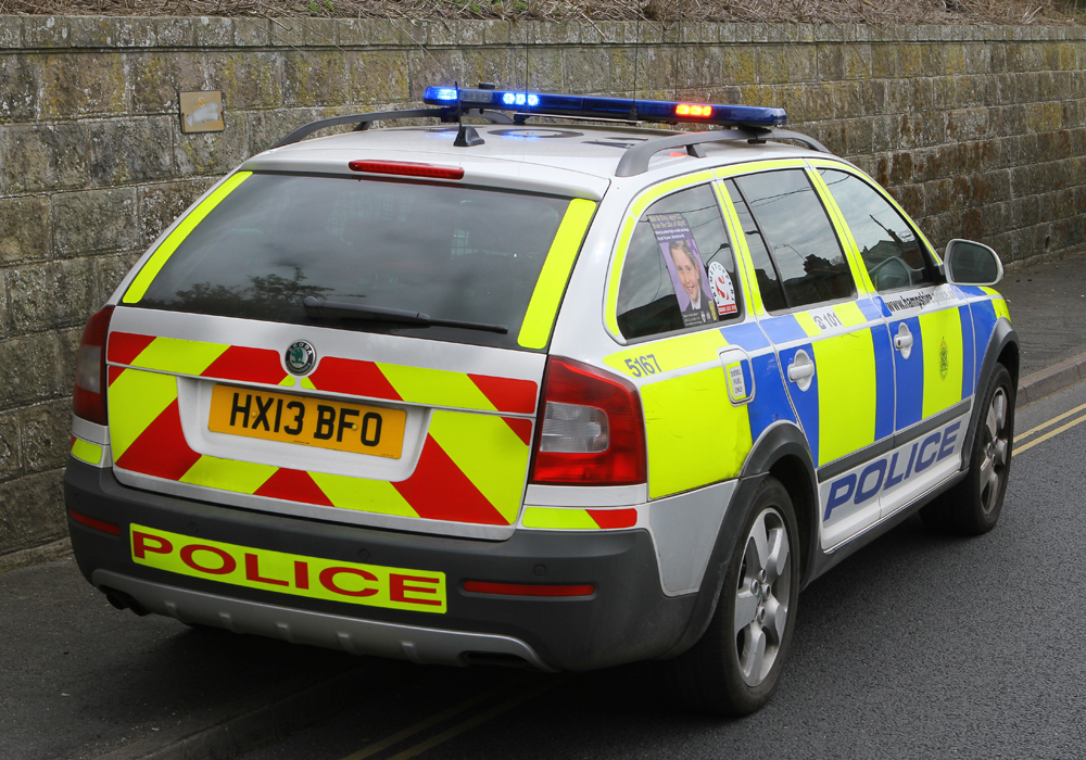 CRASH BLOCKS MAIN ROAD THROUGH WROXALL