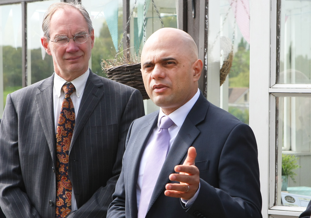 SECRETARY OF STATE SAJID JAVID VISITS THE ISLAND