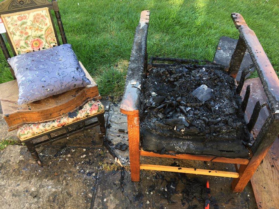 SUMMERHOUSE FIRE IN FRESHWATER
