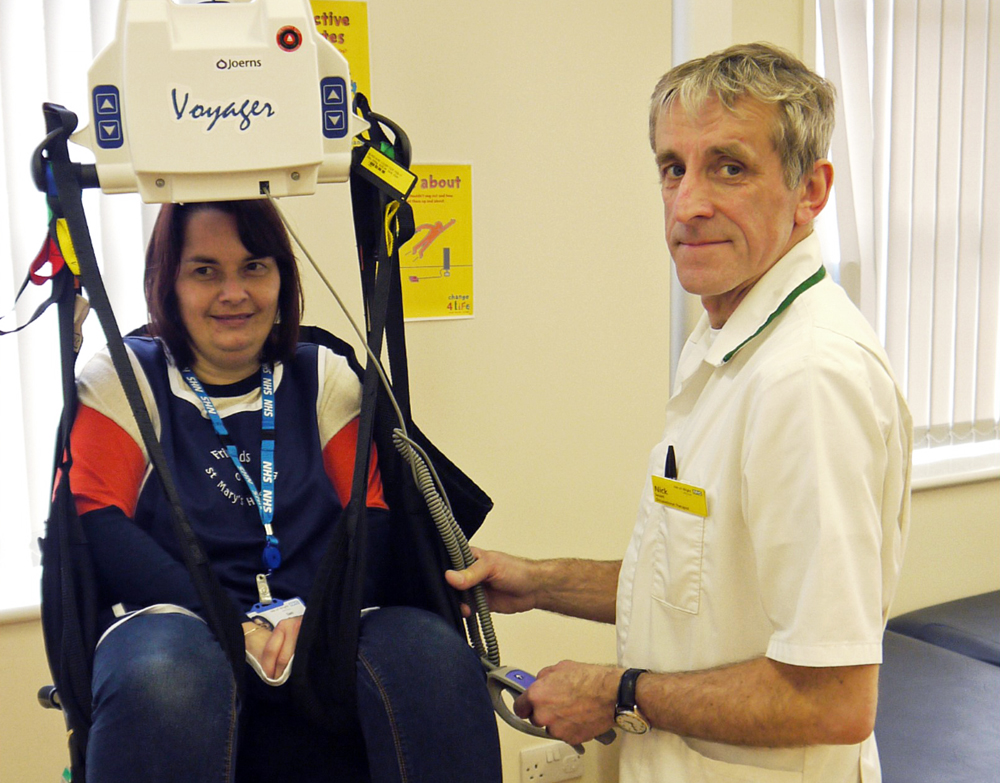 HOSPITAL FRIENDS PURCHASE GANTRY HOIST FOR WHEELCHAIR USERS