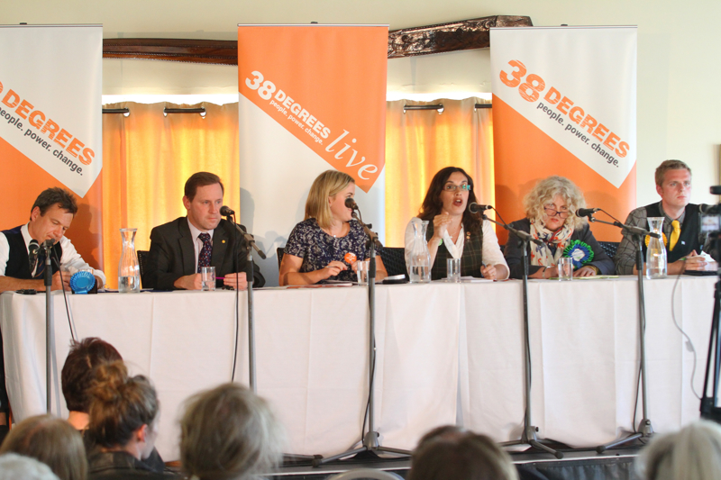 LOCALS QUIZ PARLIAMENTARY CANDIDATES AT ELECTION HUSTINGS