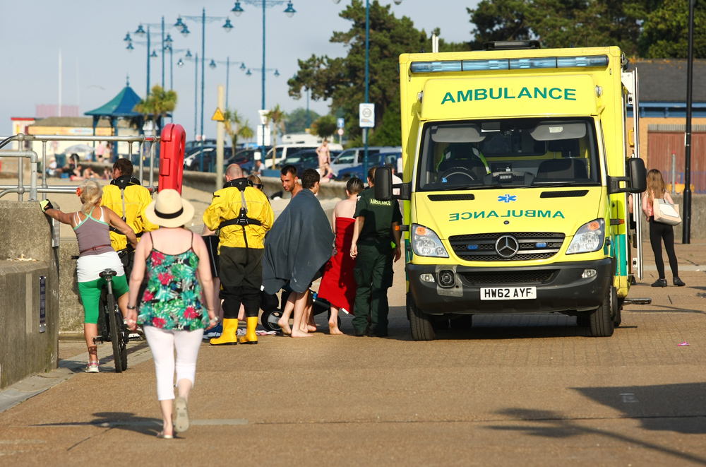 CHILDREN RESCUED BY LIFEBOAT AT RYDE