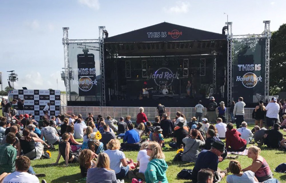GERMEIN SISTERS GET THE PARTY STARTED ON THE HARD ROCK STAGE