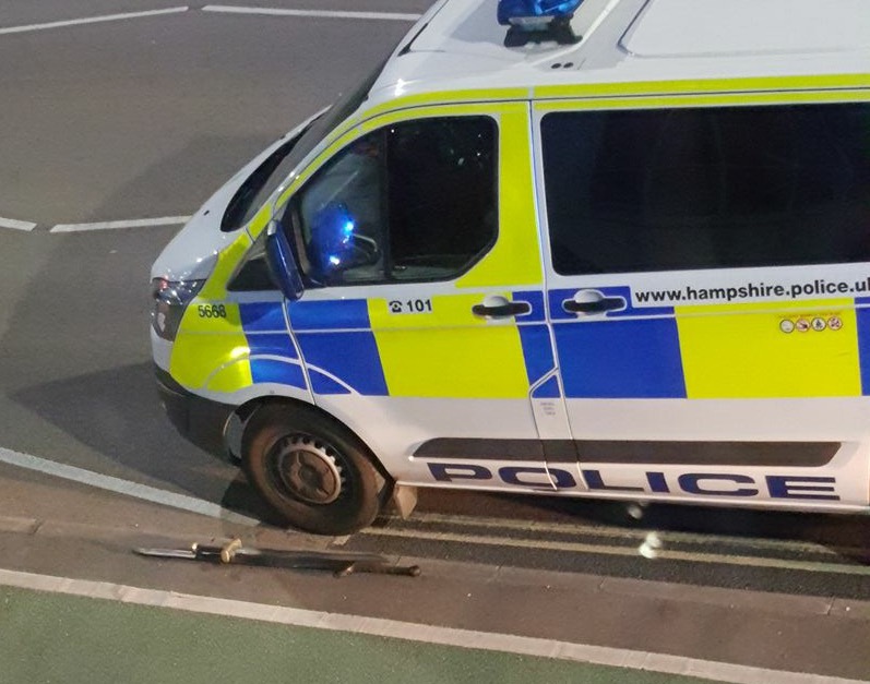 MAN WITH ‘SWORDS’ DETAINED IN NEWPORT