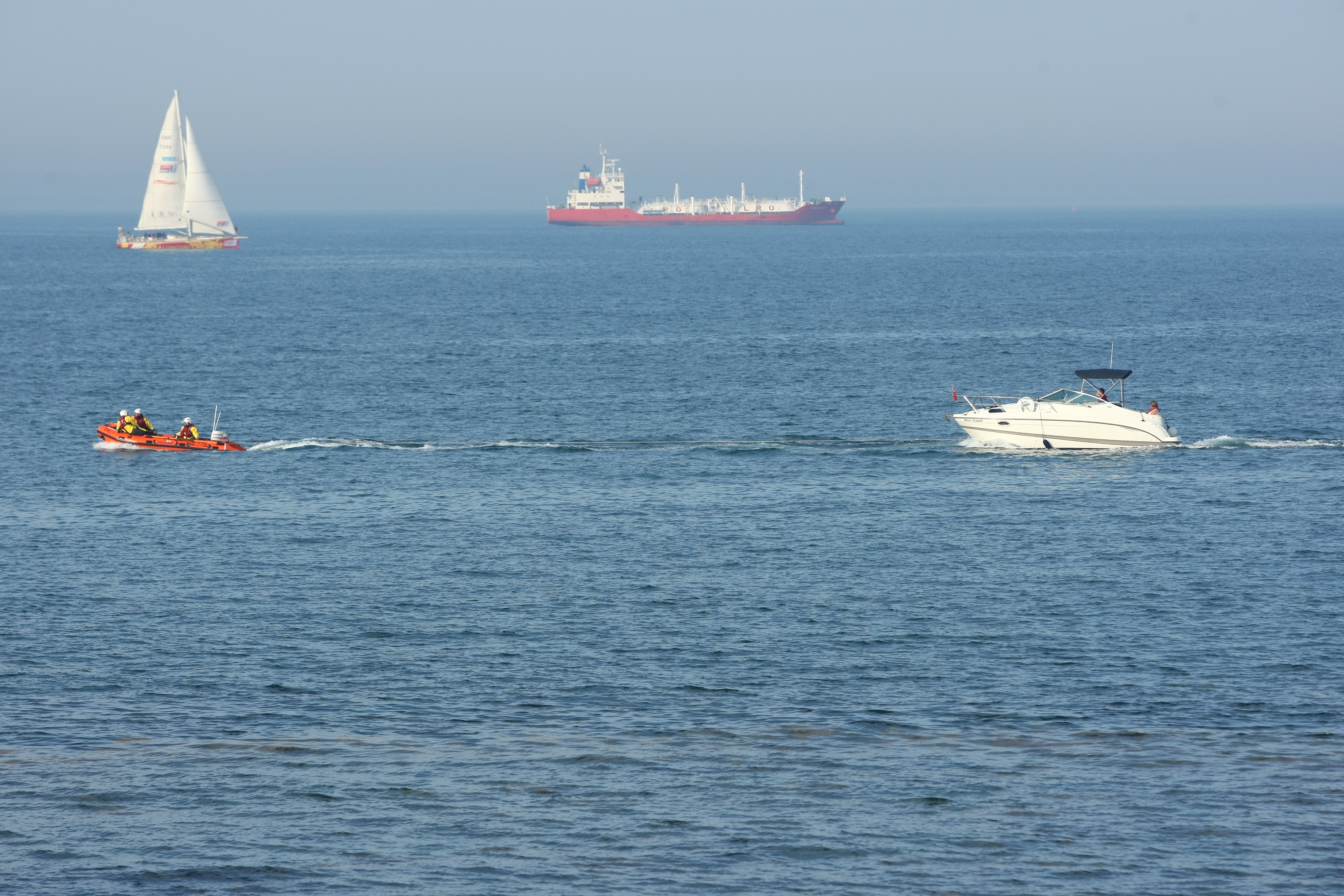 DOUBLE LIFEBOAT LAUNCH FOR BEMBRIDGE RNLI