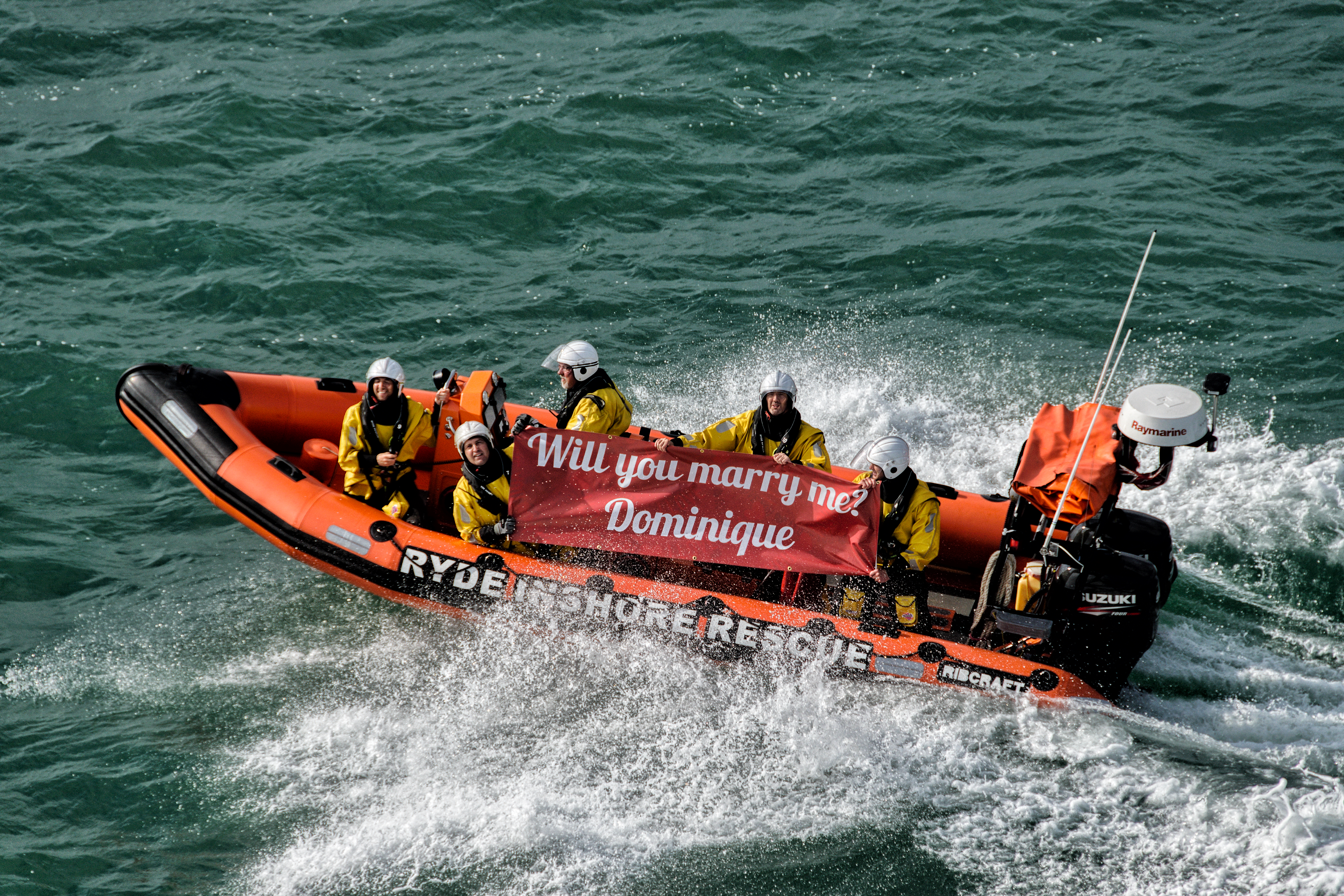 ENGAGEMENT TO REMEMBER FOR LIFEBOAT CREW MEMBERS