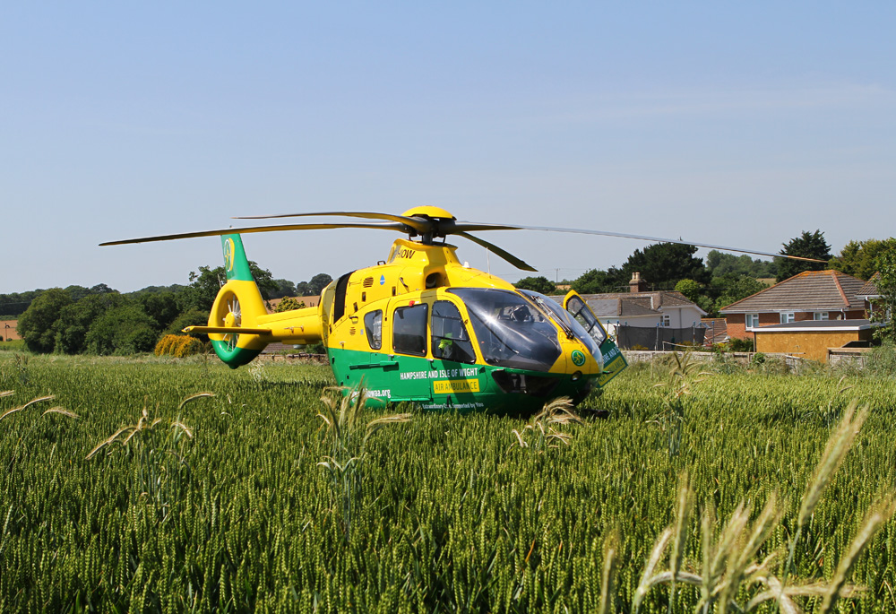 AIR AMBULANCE CALLED AFTER FALL FROM HEIGHT