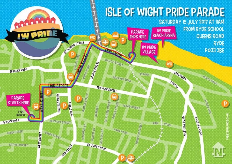 PARADE TO KICK START ISLE OF WIGHT PRIDE ON SATURDAY