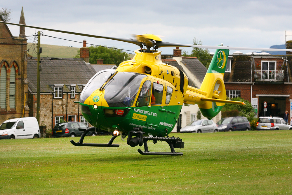 PATIENT AIRLIFTED FROM ST HELENS GREEN