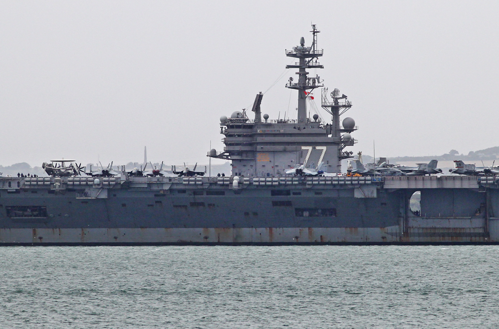 USS GEORGE H. W. BUSH ARRIVES IN THE SOLENT