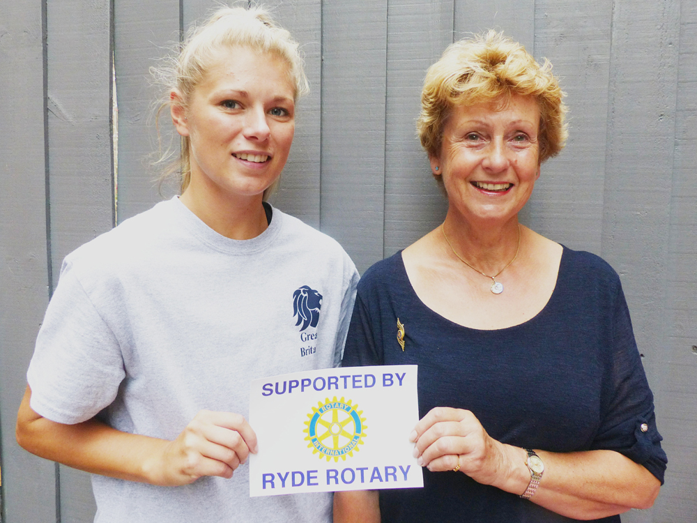 RYDE ROTARY SUPPORT CHARLOTTE AHEAD OF FLAG FOOTBALL FINALS