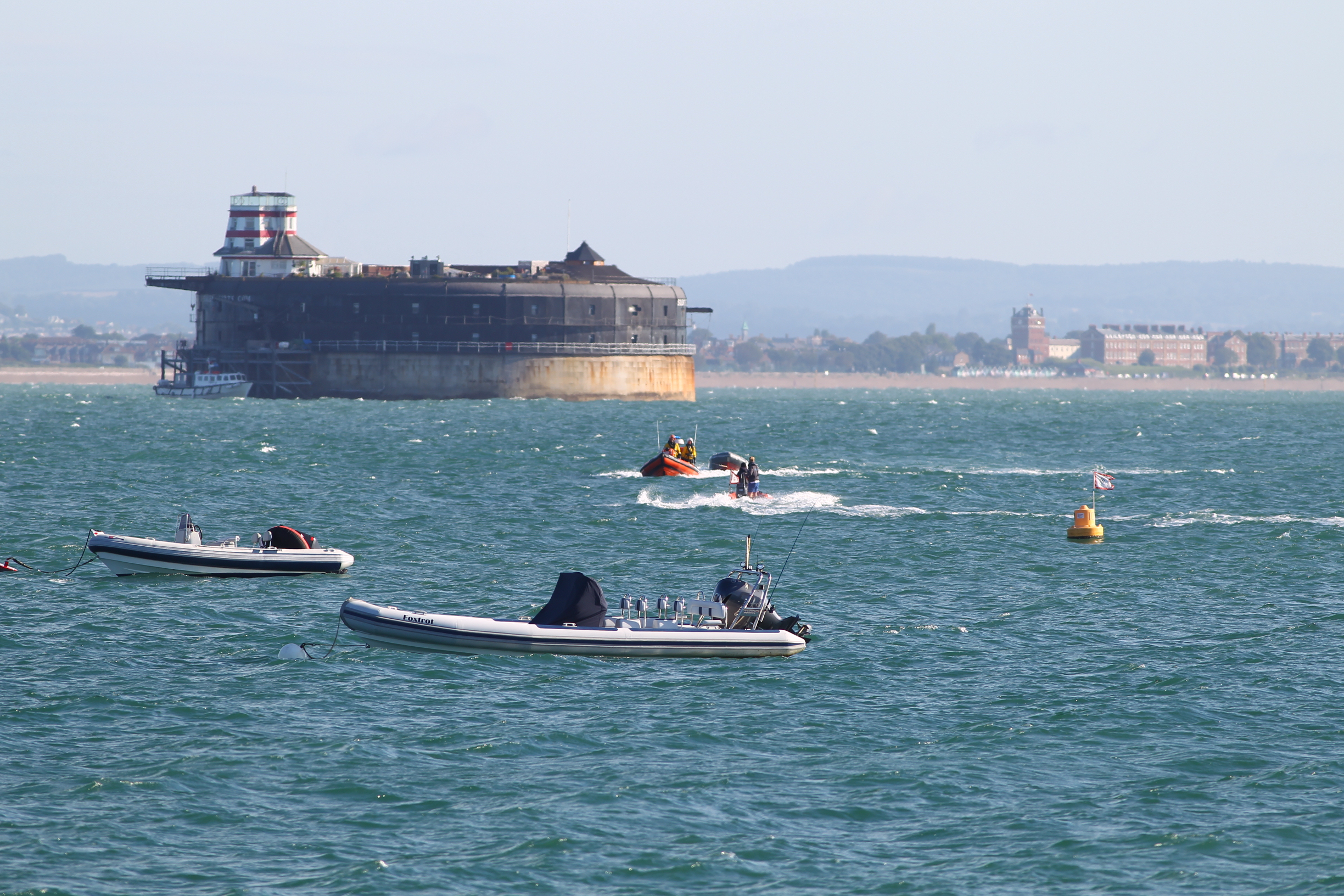 DRIFTING RIB PROMPTS RYDE LIFEBOAT LAUNCH