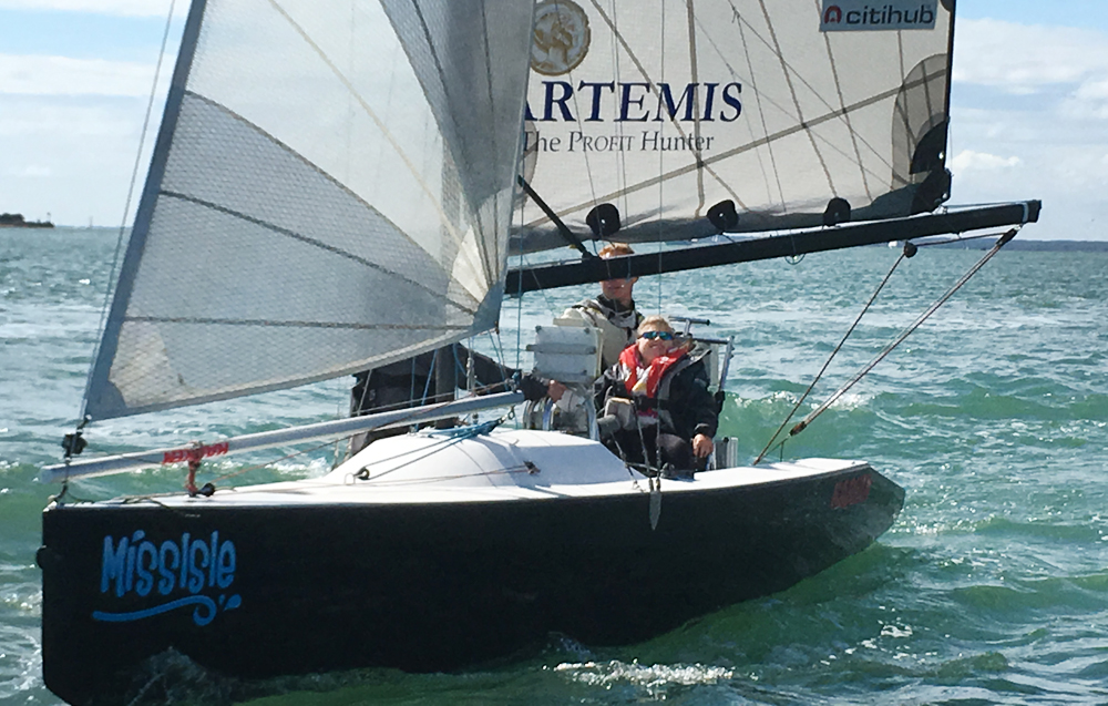 NATASHA GIVES ISLAND LADS THEIR FIRST SAILING EXPERIENCE