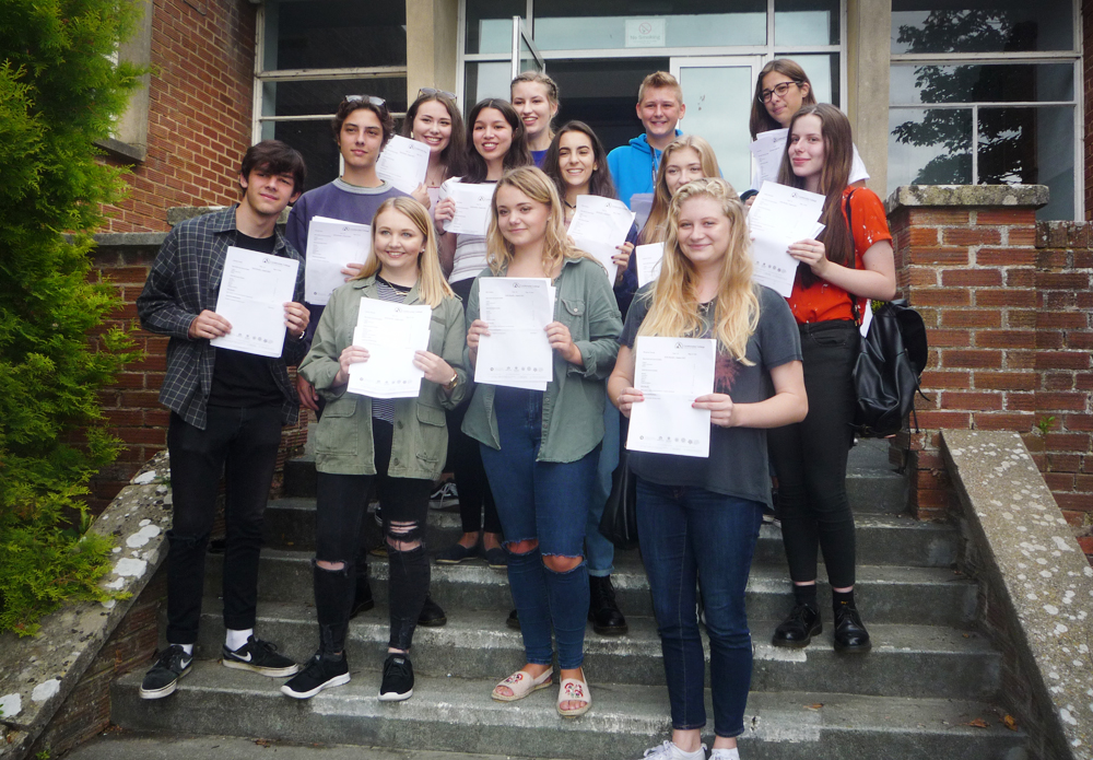 CARISBROOKE STUDENTS CELEBRATE GCSE RESULTS
