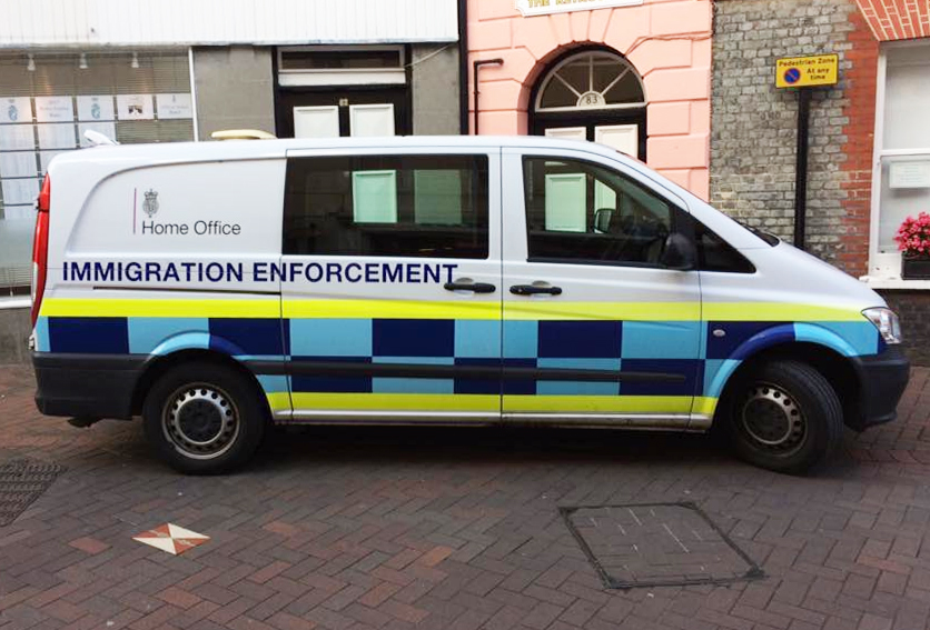 7 MEN ARRESTED IN COWES IMMIGRATION RAIDS