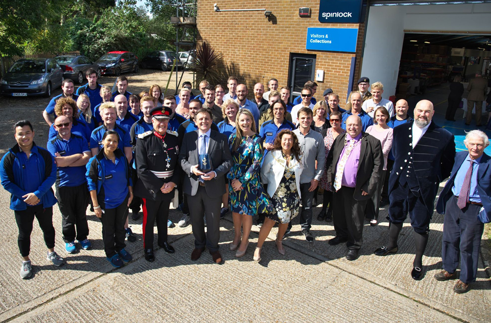 SPINLOCK PRESENTED WITH QUEEN’S AWARD BY LORD-LIEUTENANT