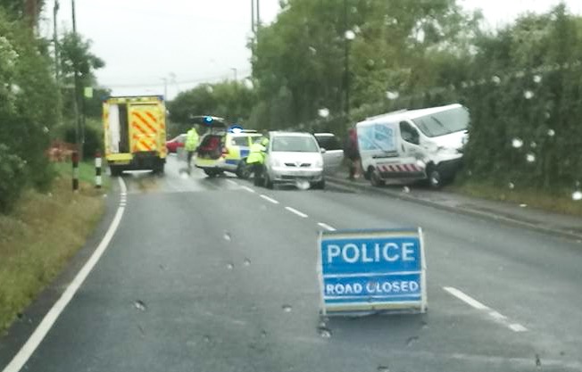 CRASH CLOSES MAIN ROAD AT NORTHWOOD