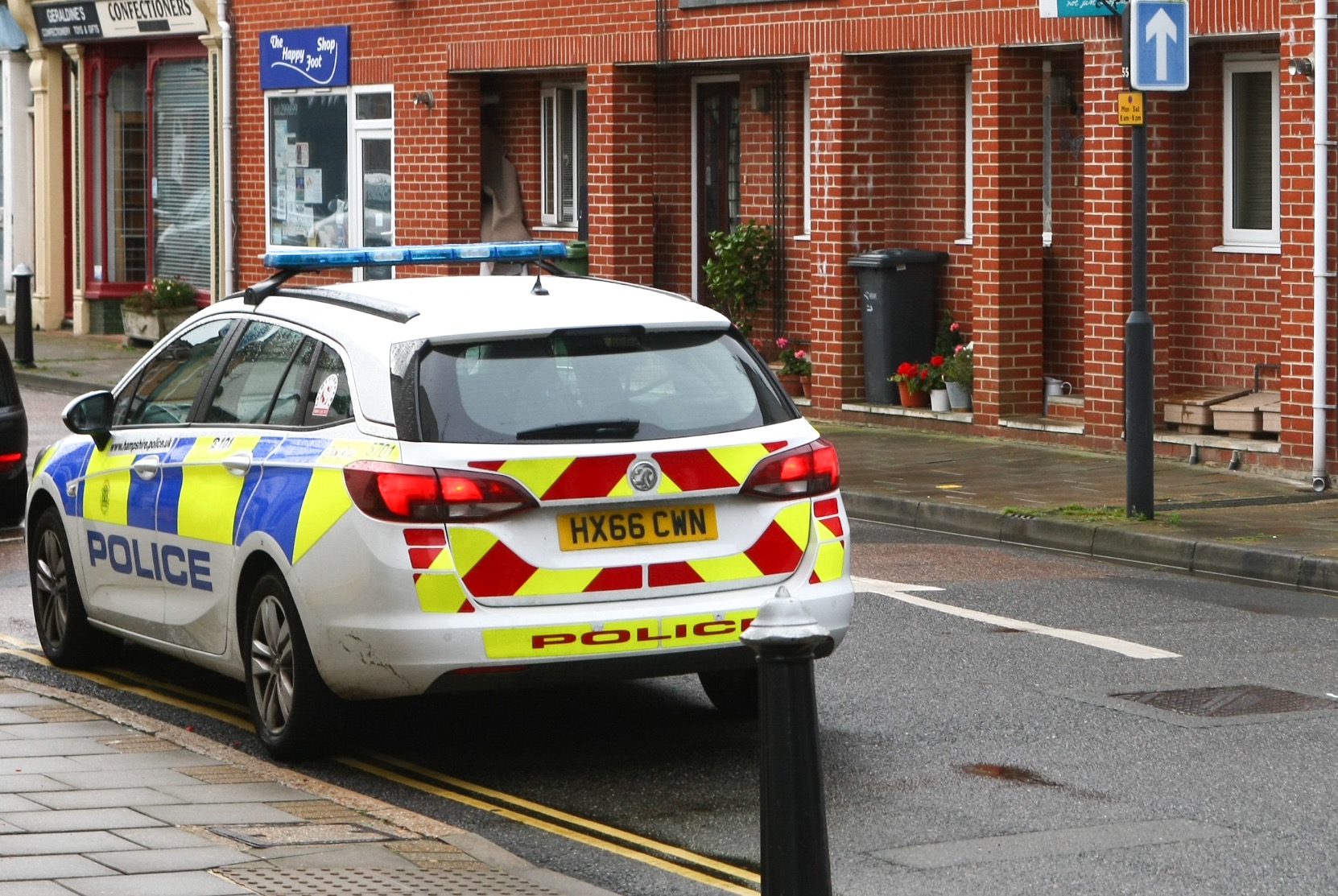 POLICE AT EAST COWES PROPERTY AFTER HOSPITAL DASH