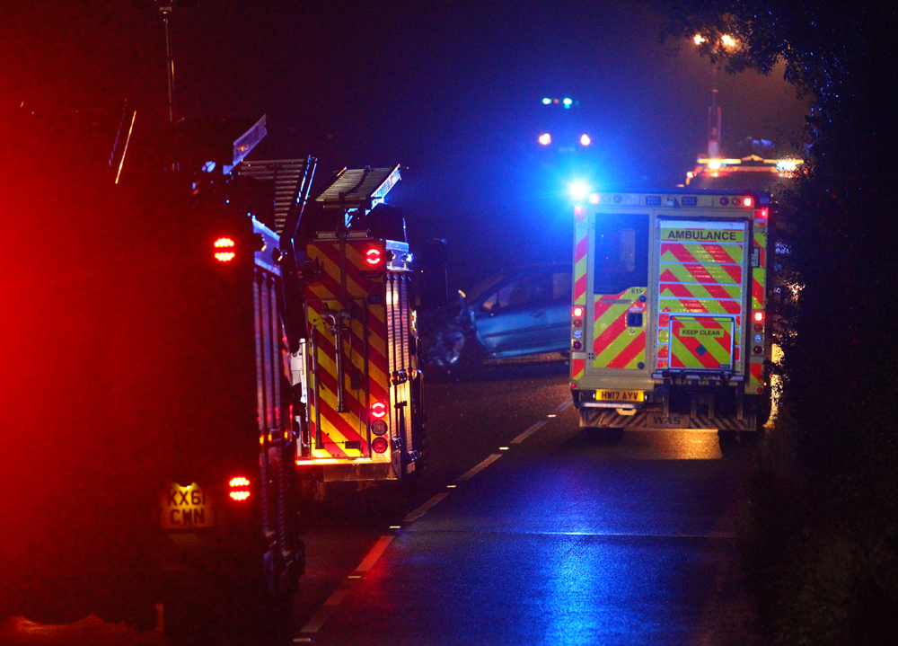 YOUNG MAN DIES IN DOWNS CRASH