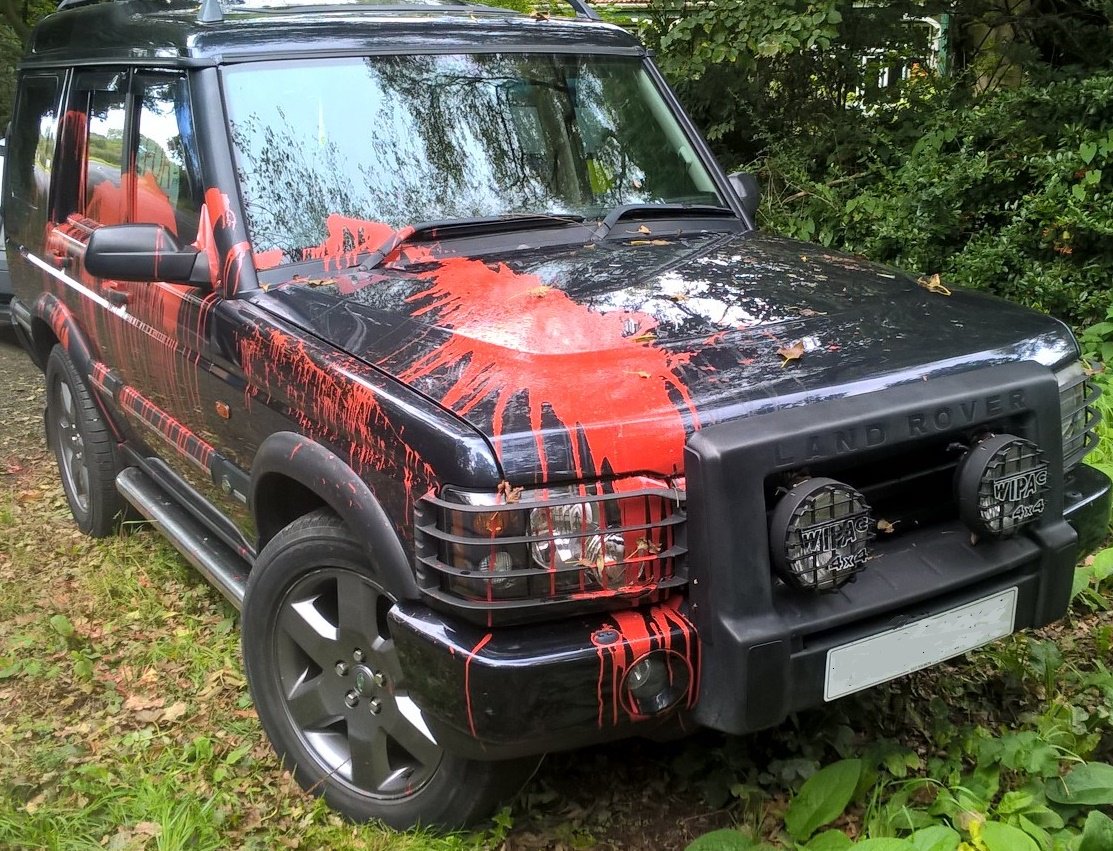 POLICE INVESTIGATE DAMAGE TO CAR IN CRANMORE