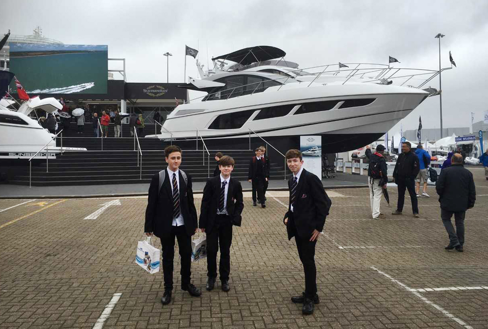 STUDIO SCHOOL STUDENTS ENJOY SOUTHAMPTON BOAT SHOW