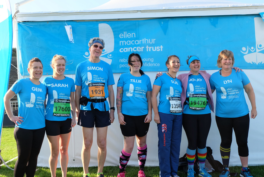ISLE OF WIGHT RUNNERS SUPPORT YOUNG PEOPLE IN RECOVERY FROM CANCER