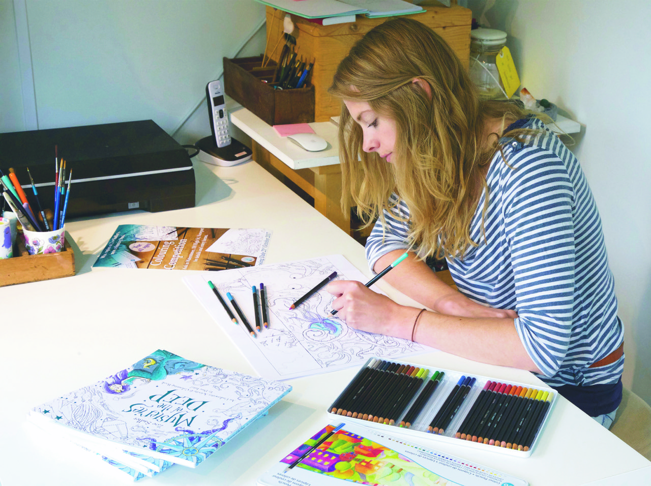 LOCAL AUTHOR MAKES A SPLASH WITH COLOURING COMPETITION