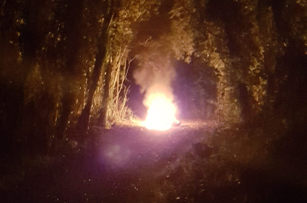 MOTORBIKE STOLEN AND TORCHED IN RYDE