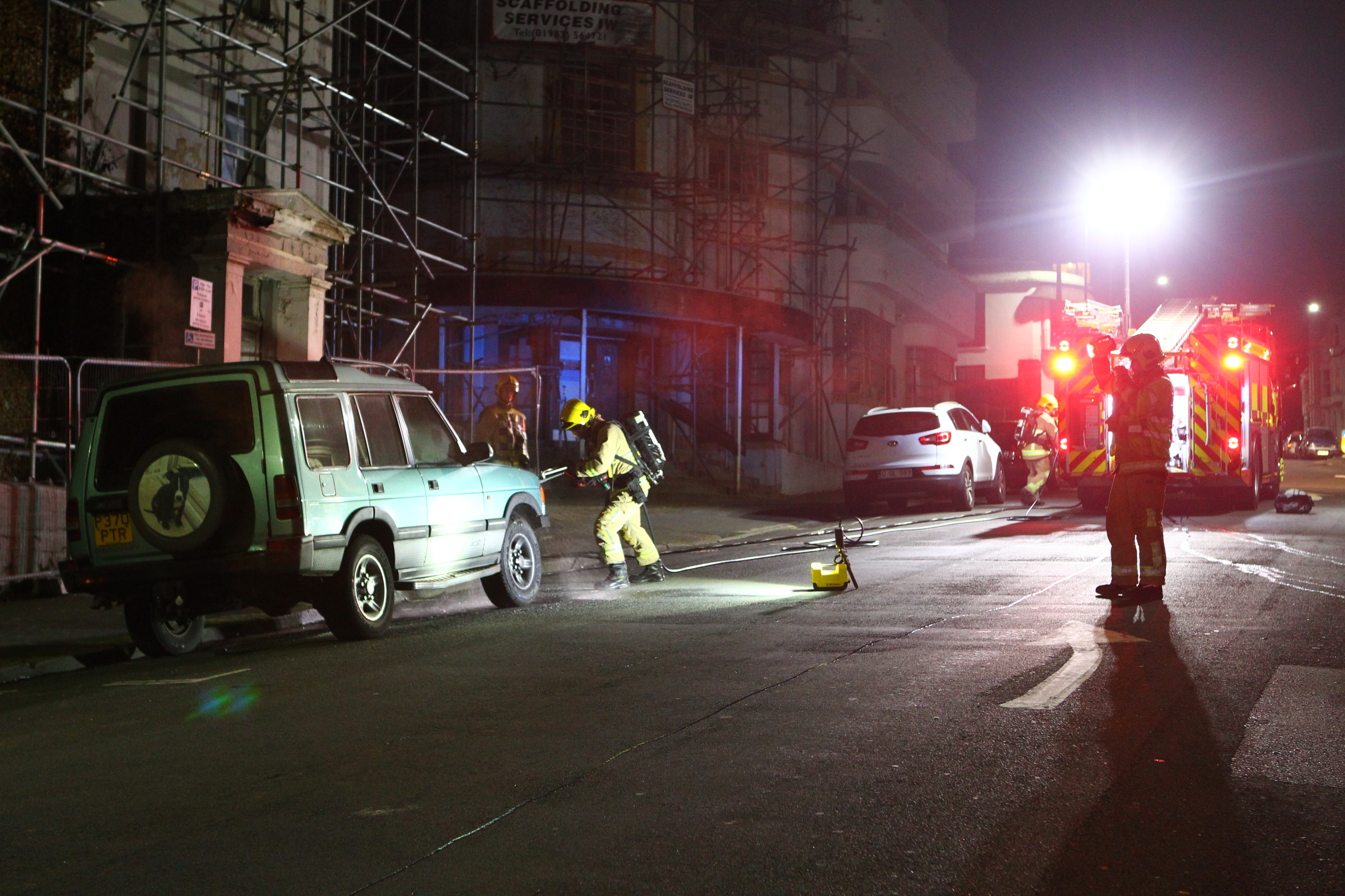 CAR FIRE IN RYDE TOWN