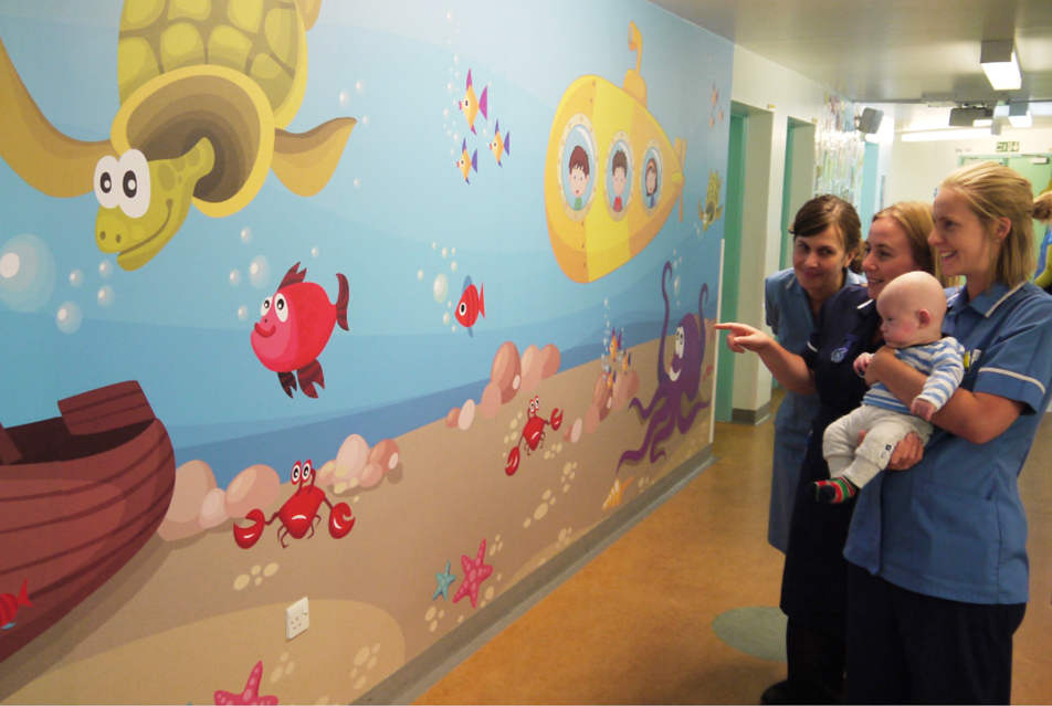 CHILDREN’S WARD GETS HUGE WALL GRAPHIC