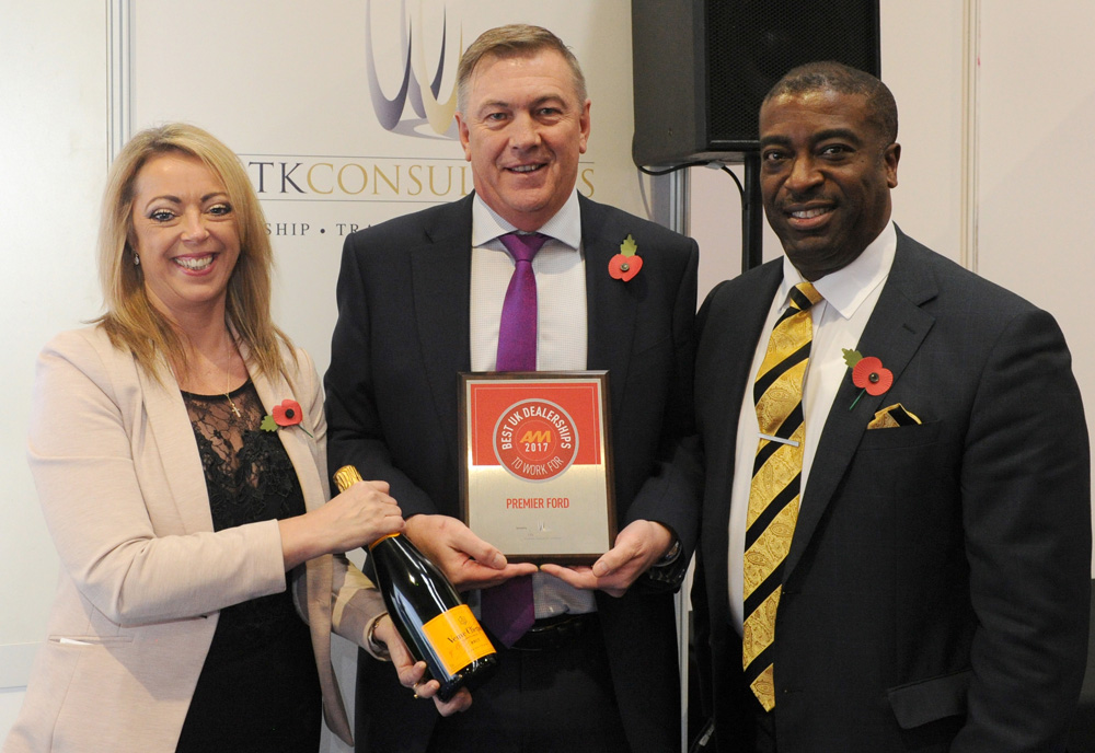 PREMIER FORD NAMED BEST UK DEALERSHIP TO WORK FOR