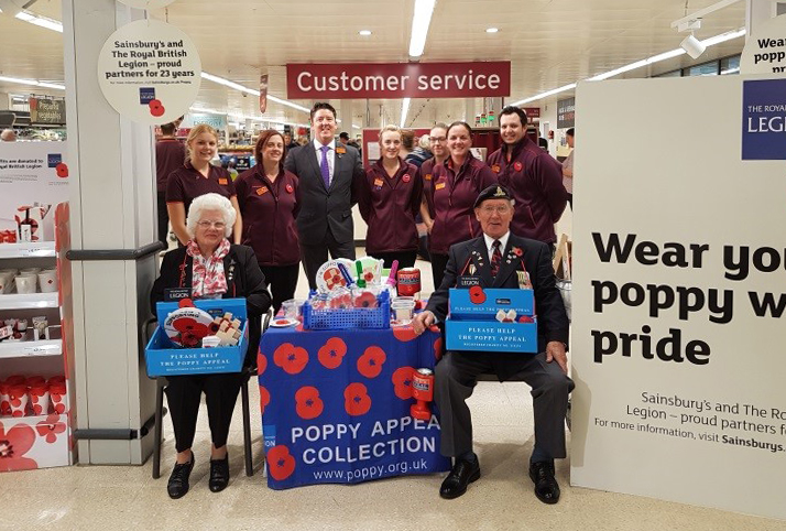 SAINSBURY’S NEWPORT RALLIES TO SUPPORT ROYAL BRITISH LEGION