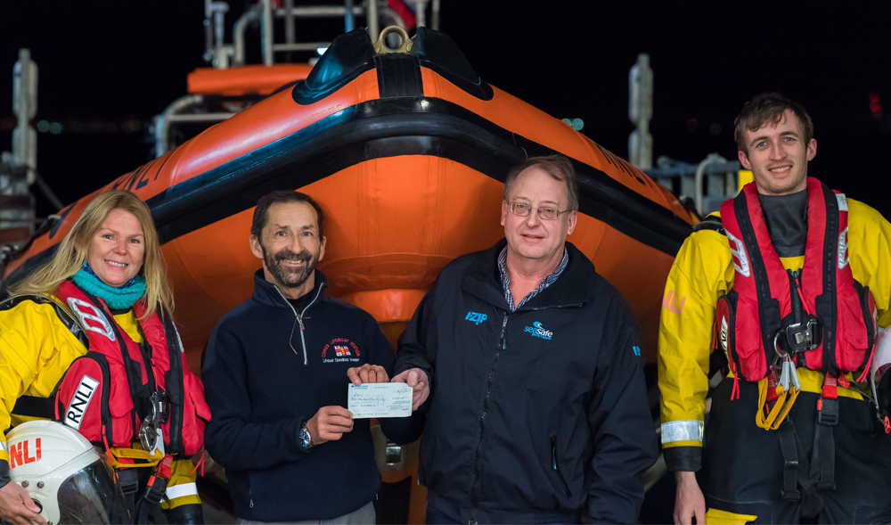 LIFE-SAVING ORGANISATION HANDS OVER £500 CHEQUE TO COWES RNLI
