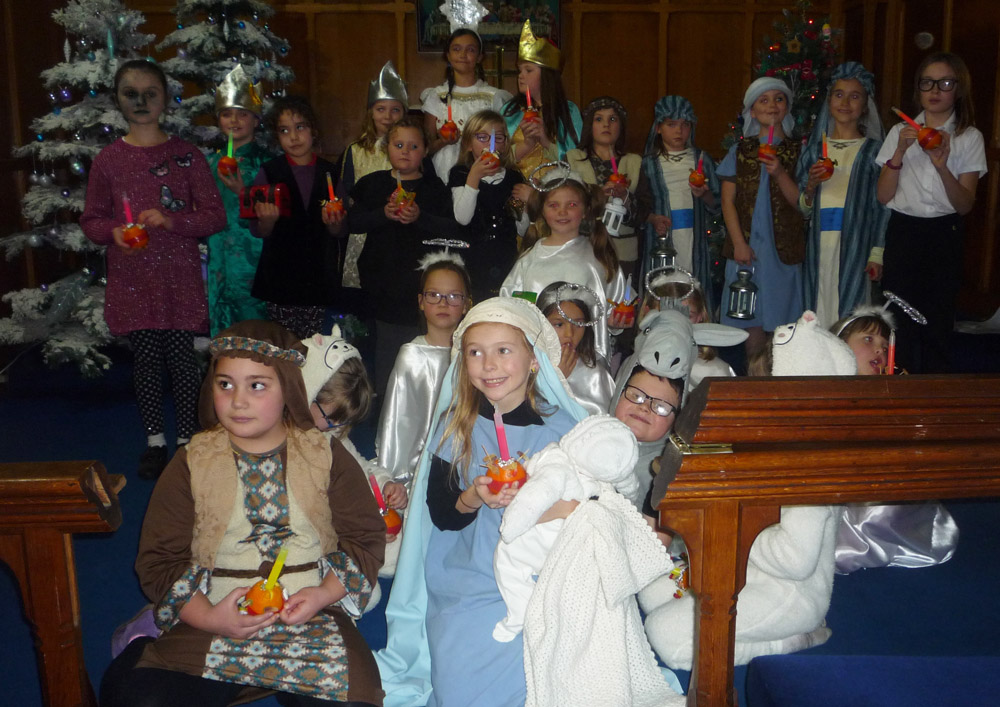NATIVITY MEETS CHRISTINGLE AT SHANKLIN