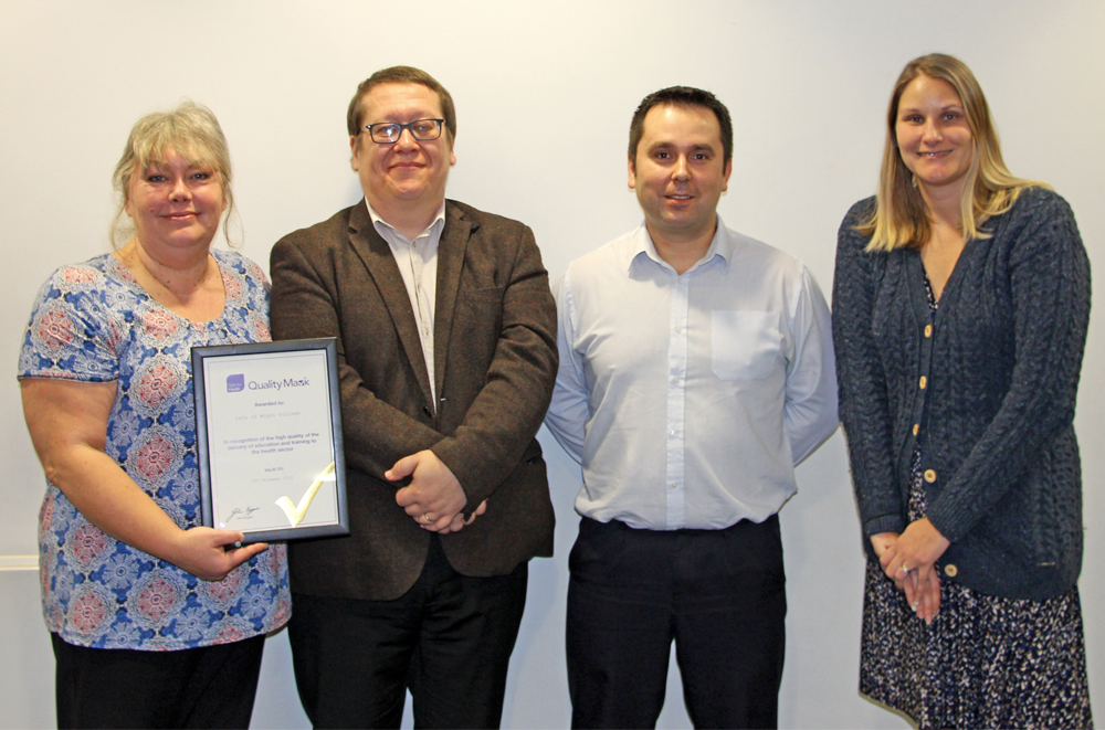 COLLEGE AWARDED SKILLS FOR HEALTH QUALITY MARK