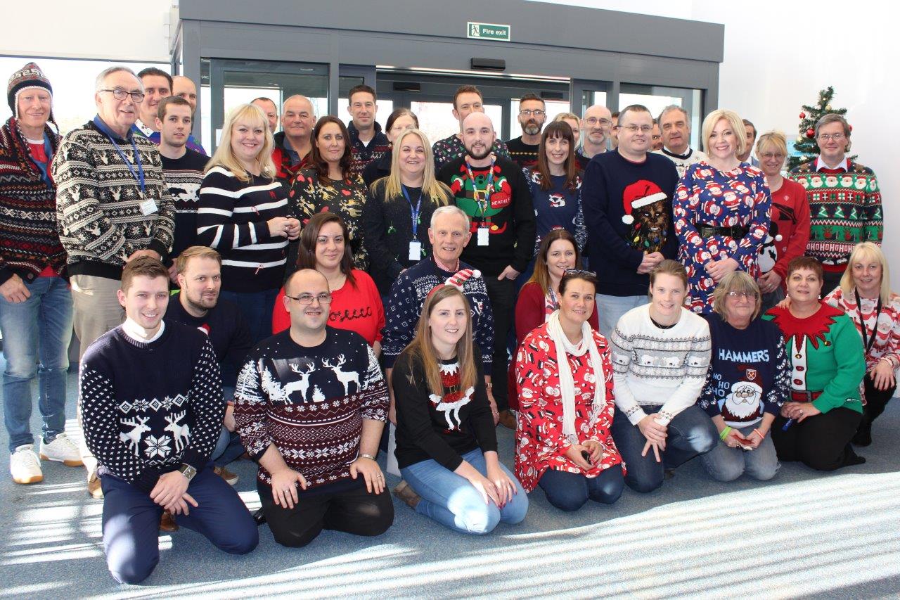 ISLAND ROADS STAFF RAISE £400 ON CHRISTMAS JUMPER DAY