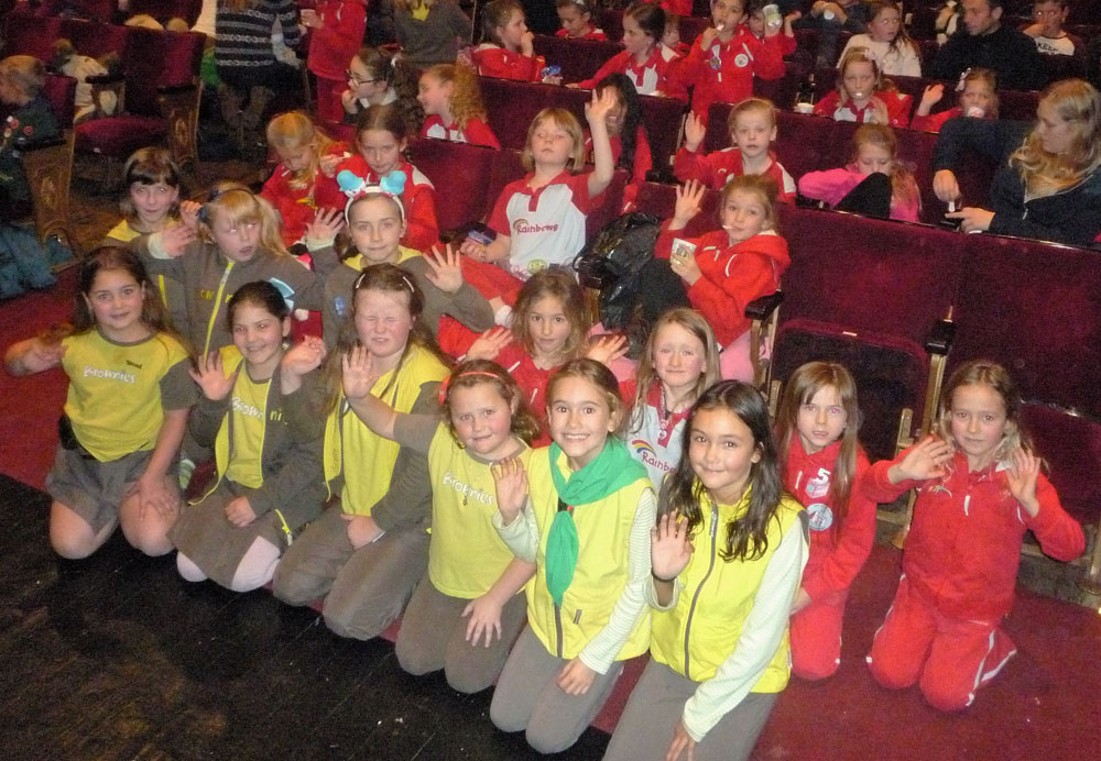 RAINBOWS AND BROWNIES FLY WITH PETER PAN