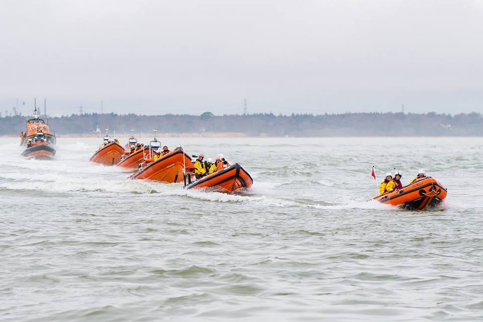 SOLENT LIFEBOATS DESCEND ON COWES FOR ANNUAL MEAL