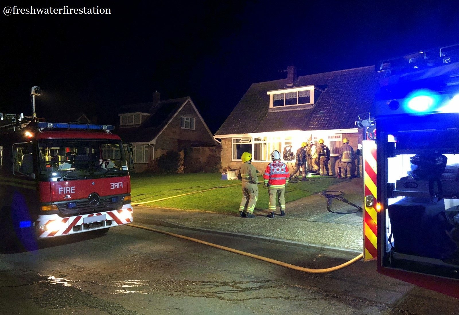 ELECTRICAL FIRE AT BRIGHSTONE HOME